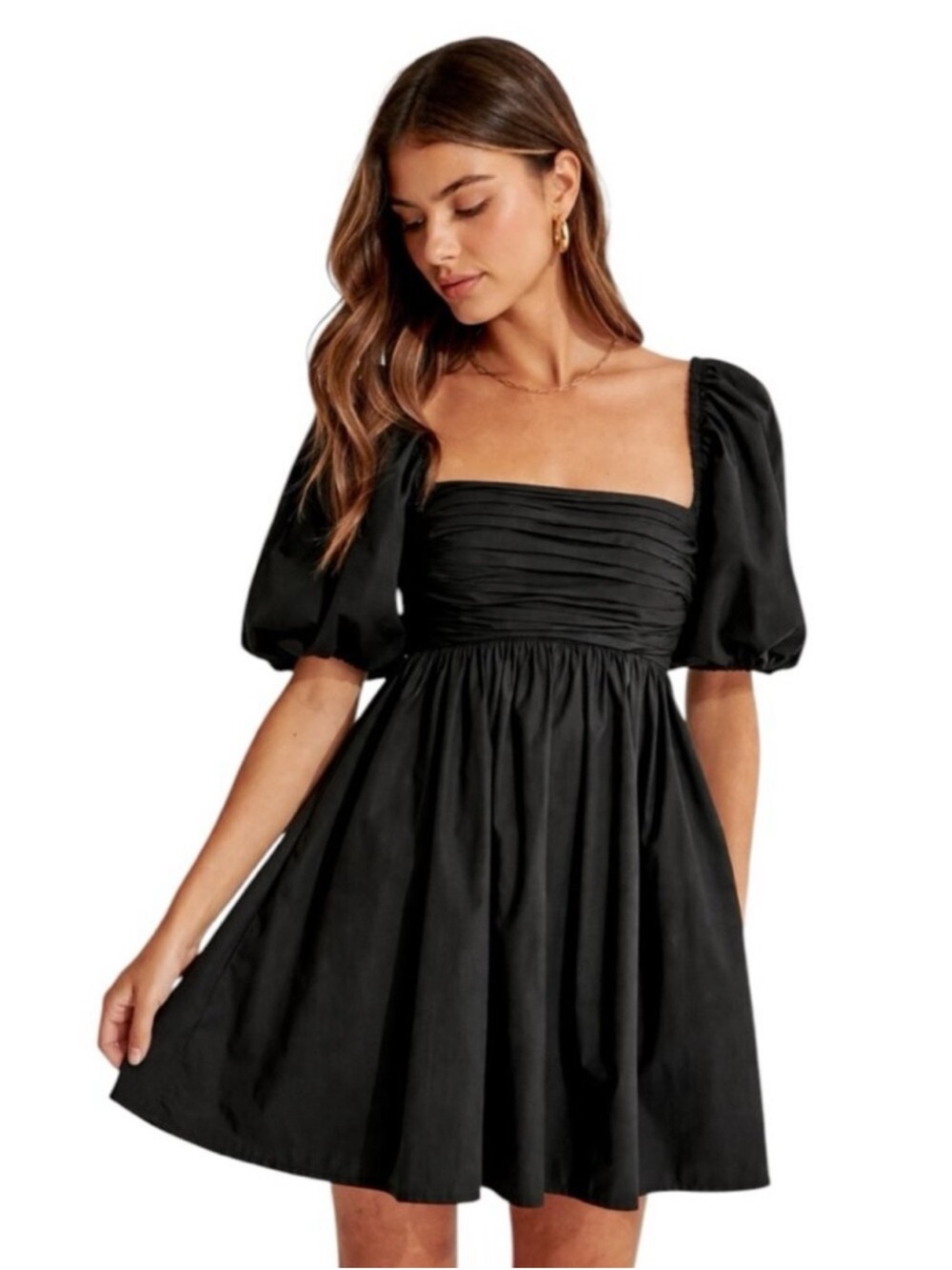 Abercrombie & Fitch Emerson Puff Sleeve Mini Dress
